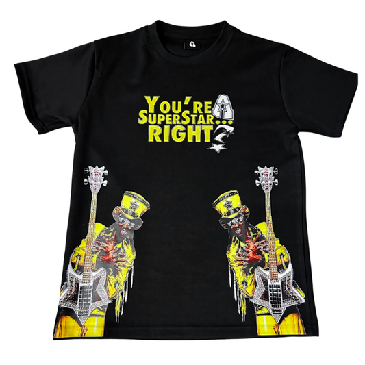 You're a Superstar Right? - Pulsar Black' Heavy Tee