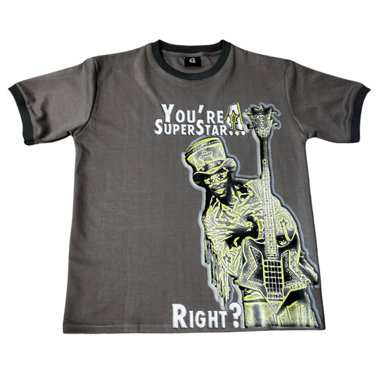 You're a Superstar Right? - Quasar Grey' Heavy Tee